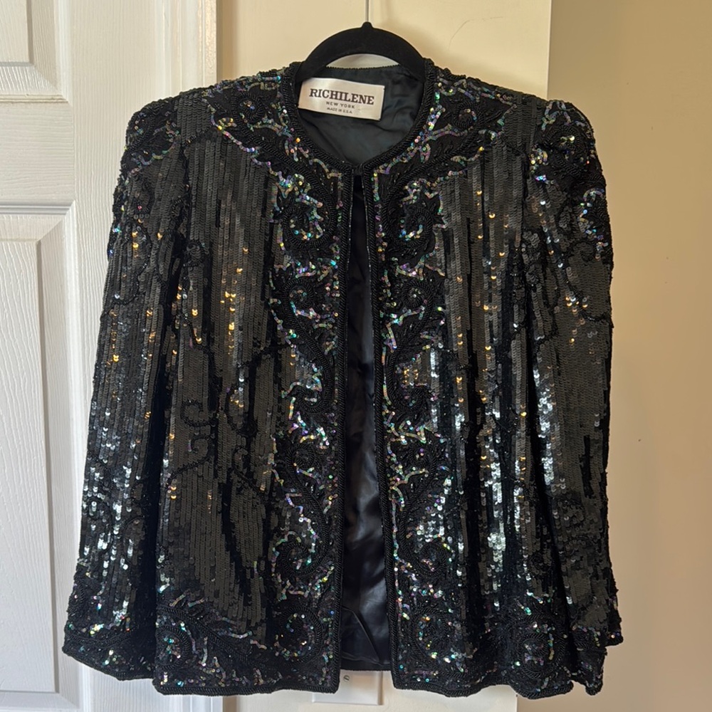 RICHILENE New York sequin beads jacket